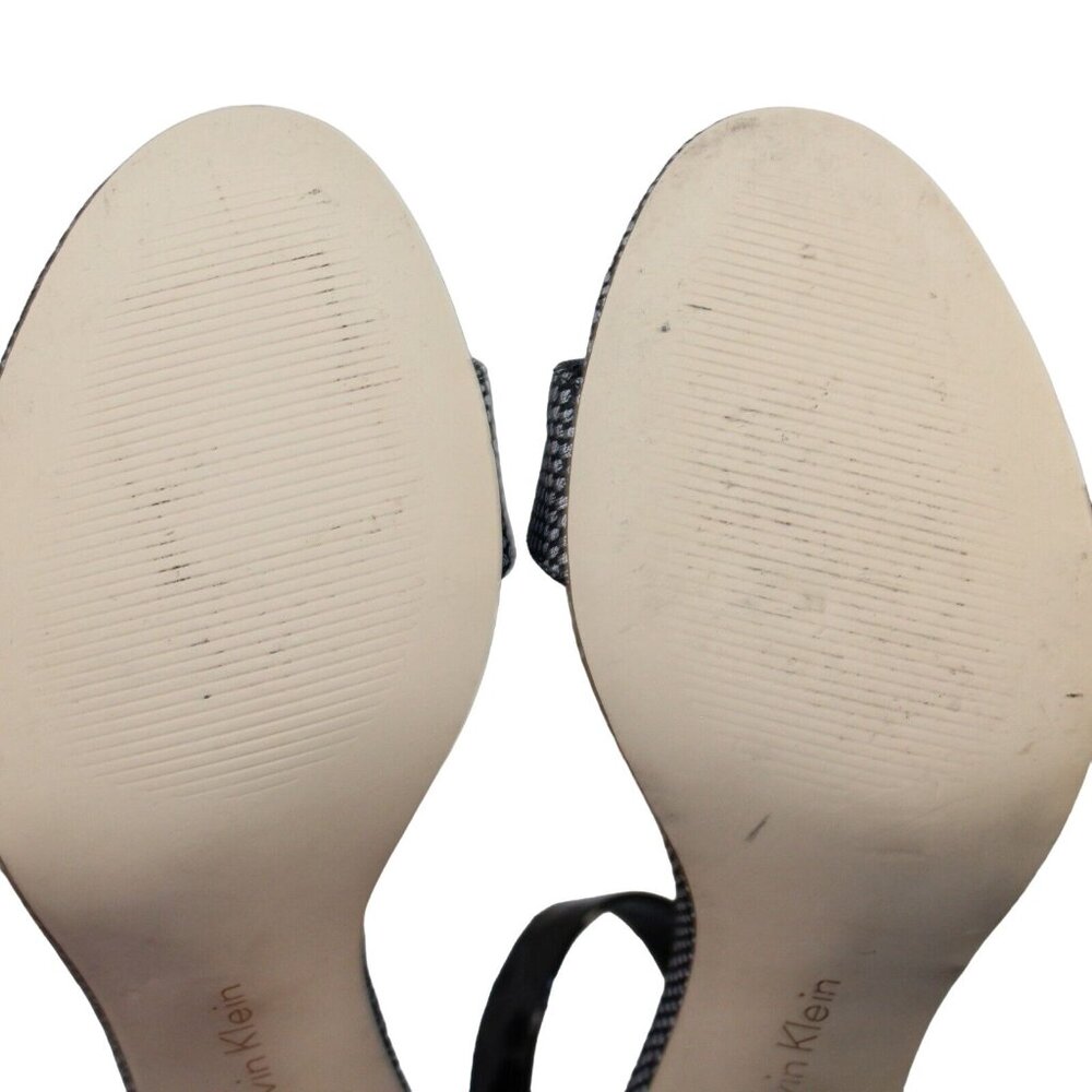 Calvin Klein Women Sz 8.5M Peep Toe Strappy Block - Picture 9 of 12